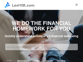 'last10k.com' screenshot