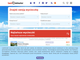 'lastminuter.pl' screenshot