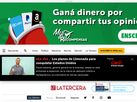 'latercera.com' screenshot
