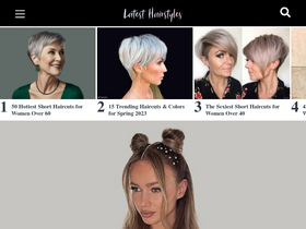 'latest-hairstyles.com' screenshot
