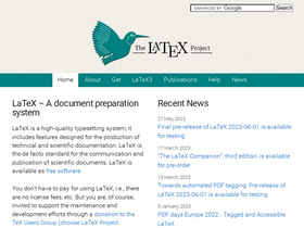 'latex-project.org' screenshot