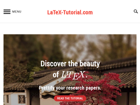 'latex-tutorial.com' screenshot