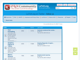'latex.org' screenshot