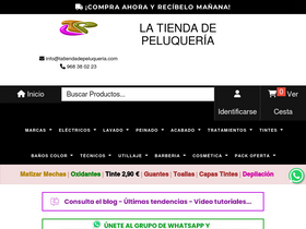 'latiendadepeluqueria.com' screenshot