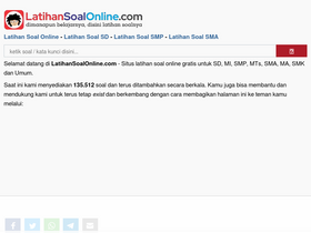 'latihansoalonline.com' screenshot