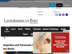 'latinamericanpost.com' screenshot