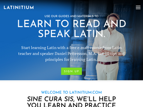 'latinitium.com' screenshot