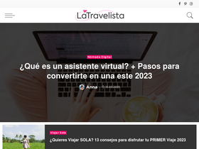 'latravelista.com' screenshot