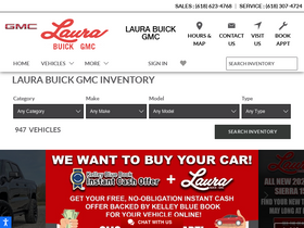 'laurabuickgmc.com' screenshot