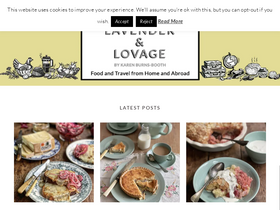 'lavenderandlovage.com' screenshot