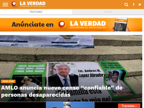 'laverdadjuarez.com' screenshot