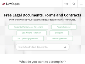 'lawdepot.com' screenshot
