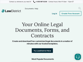 'lawdistrict.com' screenshot