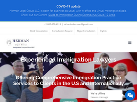 'lawfirm4immigrants.com' screenshot