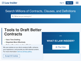 'lawinsider.com' screenshot