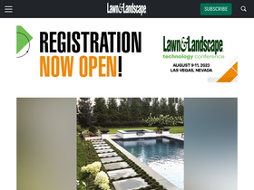 'lawnandlandscape.com' screenshot