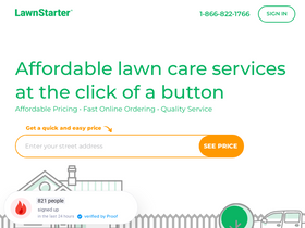 'lawnstarter.com' screenshot