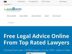 'lawrato.com' screenshot