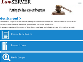 'lawserver.com' screenshot