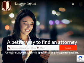 'lawyerlegion.com' screenshot