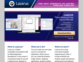 'lazarus-ide.org' screenshot