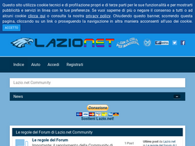 'lazio.net' screenshot