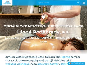 'lazne-podebrady.cz' screenshot