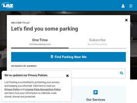 'lazparking.com' screenshot
