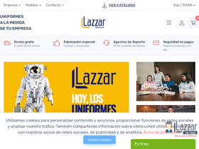 'lazzarmexico.com' screenshot