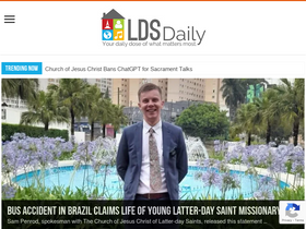 'ldsdaily.com' screenshot
