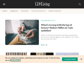 'ldsliving.com' screenshot