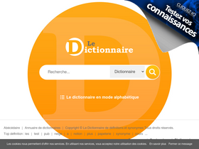 'le-dictionnaire.com' screenshot