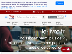 'le-livre.fr' screenshot