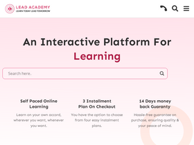 'lead-academy.org' screenshot
