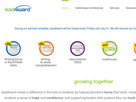'lead4ward.com' screenshot