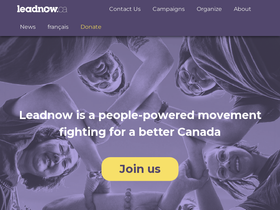 'leadnow.ca' screenshot
