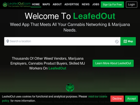 'leafedout.com' screenshot