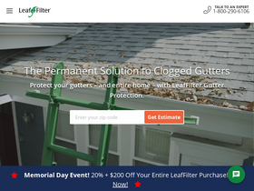 'leaffilter.com' screenshot