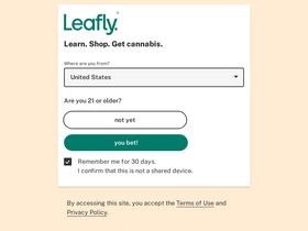 'leafly.com' screenshot