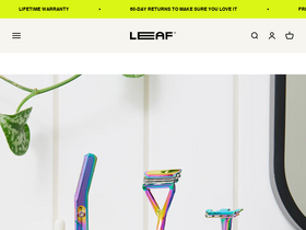'leafshave.com' screenshot