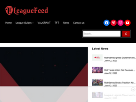 'leaguefeed.net' screenshot