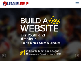 'leaguelineup.com' screenshot