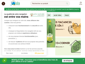 'leanatureboutique.com' screenshot