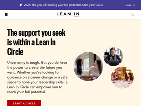 'leanin.org' screenshot