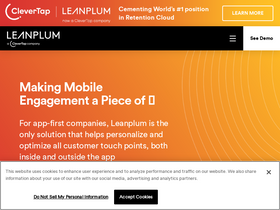 'leanplum.com' screenshot
