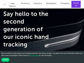 'leapmotion.com' screenshot