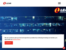 'lear.com' screenshot