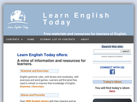 'learn-english-today.com' screenshot