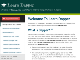 'learndapper.com' screenshot