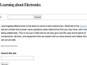 'learningaboutelectronics.com' screenshot